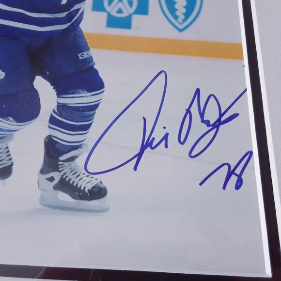 Tie Domi Signed Photo Framed 16" x 13" Authentic Autograph Toronto Maple Leafs - Picture 4 of 13